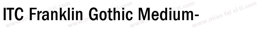 ITC Franklin Gothic Medium字体转换